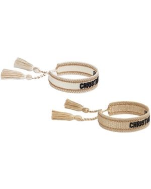 Dior Christian Bracelet Set - White