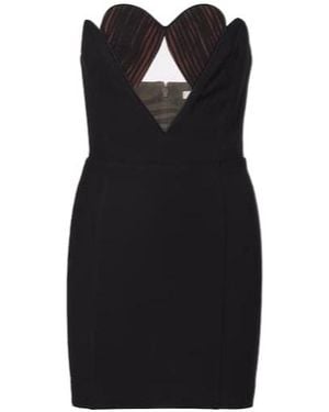 Nensi Dojaka Cutout Strapless Minidress - Black
