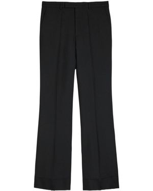 Valentino Flared-Leg Twill Pants - Black