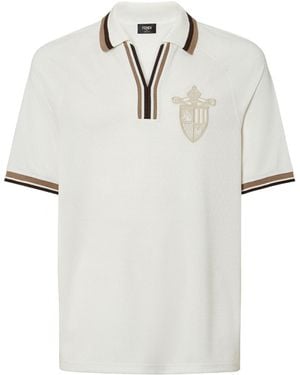 Fendi Embroidered Viscose Blend Shirt in Gray for Men | Lyst