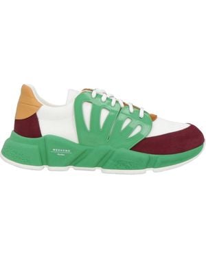 Weekend by Maxmara Multi-Color Platform Sneakers - Green