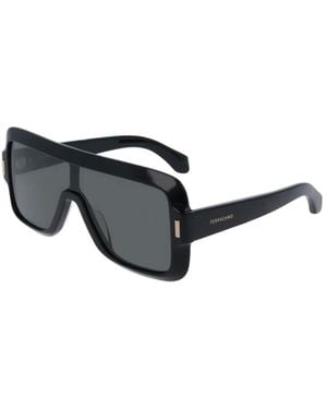 Ferragamo Ferragamo Eyewear Shield Frame Sunglasses - White