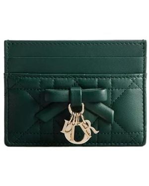 Dior Lady Freesia Card Holder - Green