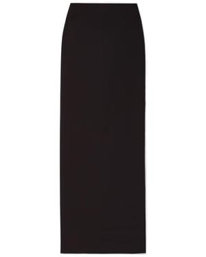 The Row Bartelle Wool Extra-Long Skirt - Black