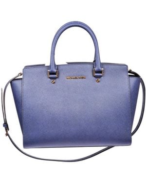 Michael Kors Logo Shoulder Bag - Blue
