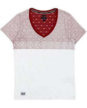 Armani Jeans Logo Short-Sleeved T-Shirt - Pink