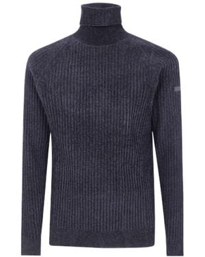 Rrd Roll-Neck Sweater - Blue
