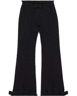 Balenciaga Flared Capri Pants - Black