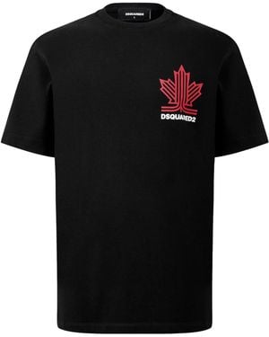 DSquared² Crew Neck Short-Sleeve Tee - Black