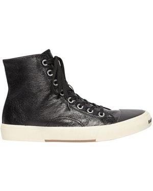 Balenciaga Trainers Paris High Top Da Uomo - Black