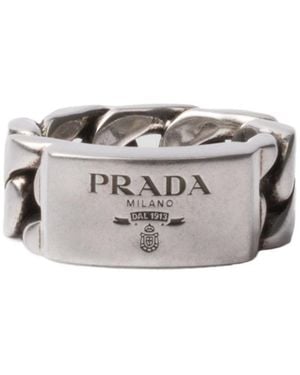Prada Chain Ring - Metallic