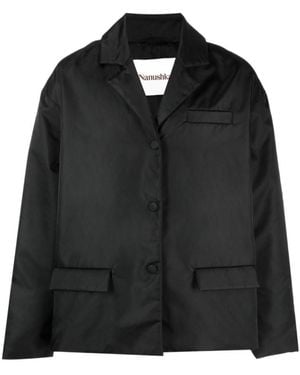 Nanushka Padded Single-Breasted Blazer - Black