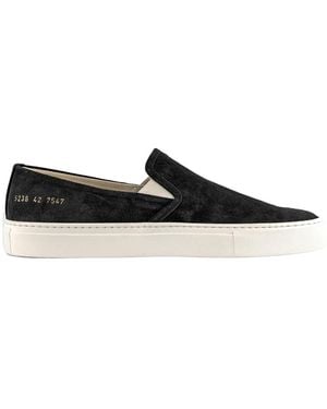 Common Projects Suede Slip-On Trainers - Black