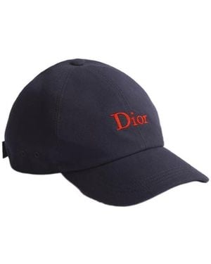 Dior Homme Logo Embroidered Cap in Blue for Men | Lyst