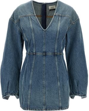 Haikure Long Sleeve Dress - Blue