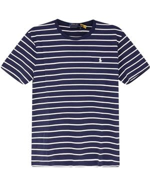 Polo Ralph Lauren Striped Logo T-Shirt - Blue