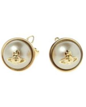 Vivienne Westwood Logo Earrings - Metallic