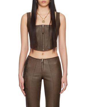 Jean Paul Gaultier Sleeveless Vest - Brown