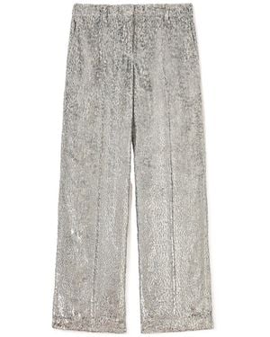 Stella McCartney Fil Coupe Trousers - Grey