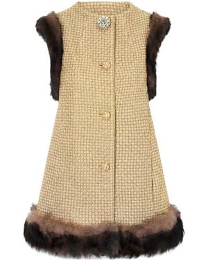Valentino Button Vest - Natural
