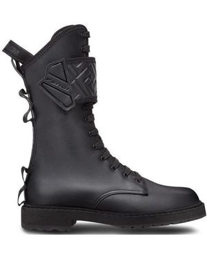 Fendi High Ankle Biker Boots - Black