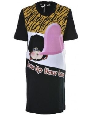 Moschino A Printed Dress - Black