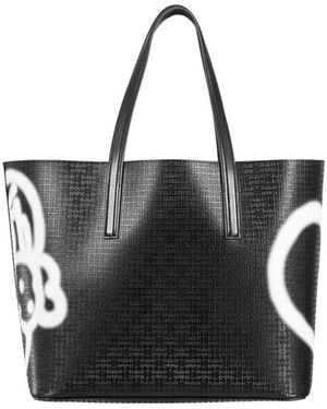Givenchy Wing Logo-Embossed Leather Tote - Black