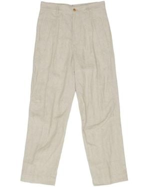 Dries Van Noten Straight-Leg Trousers - White