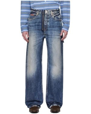 Martine Rose Wide-Leg Jeans - Blue