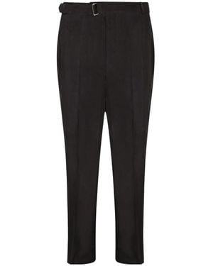 Officine Generale Officine Générale Belted Tailored Trousers - Black