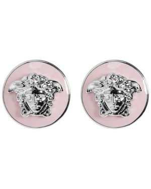 Versace Medusa Earrings - White