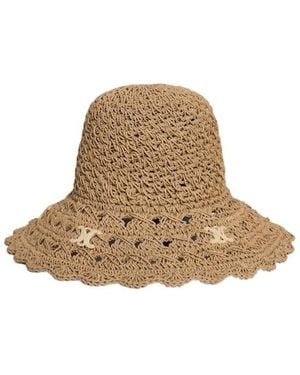 Celine Triomphe Hat - Brown