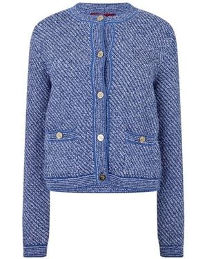 Gucci Crew Neck Cardigan - Blue