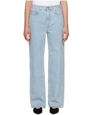 Loulou de Saison Mico Wide-Leg Jeans - Blue