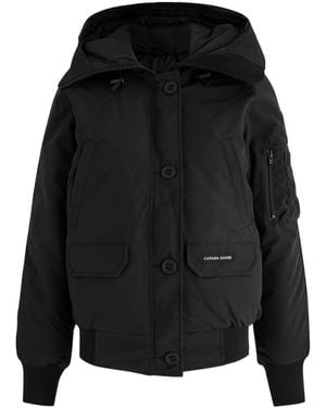 Canada Goose Chilliwack Hooded Shell Bomber Jacket - Black