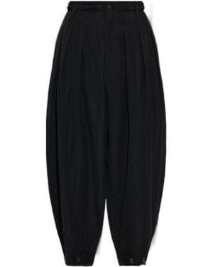 Yohji Yamamoto Loose-Fitting Casual Trousers - Black