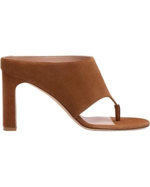 Stuart Weitzman Babette Thong 85 Sandal - Brown