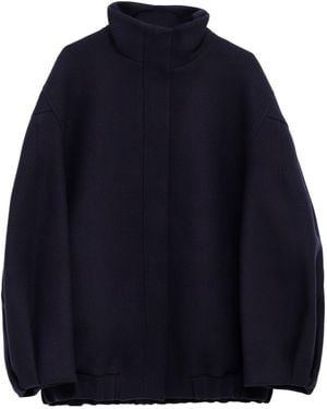 Dries Van Noten High-Neck Jacket - Blue