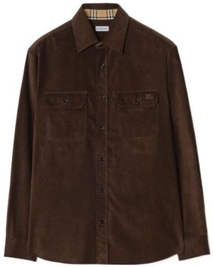 Burberry Corduroy Overshirt - Brown
