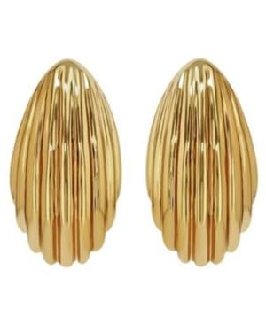 Anine Bing Sculpted Drop Earrings - Metallic