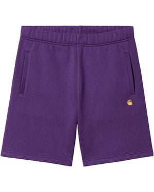 Carhartt Chase Logo Shorts - Purple