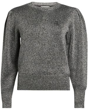 Isabel Marant Simple Solid-Color Thin Knit Top - Gray