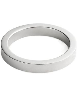 MM6 by Maison Margiela Numeric Engraved Ring - White