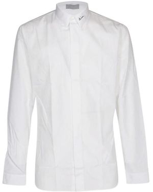 Dior Homme Slim Fit Long-Sleeved Shirt - White