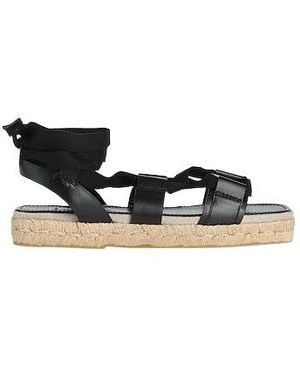 Max Mara Solid Color Espadrilles - Black