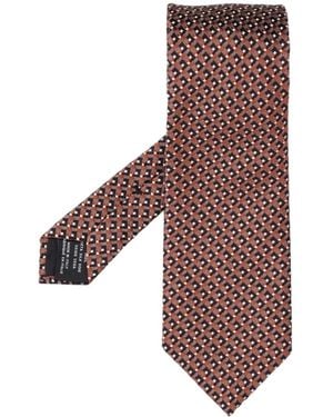 Tom Ford Pointed-Tip Tie - Brown