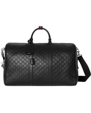 Gucci Gg Emblem Large Duffle Bag - Black