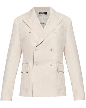 Amiri Metallic-Threading Blazer - White