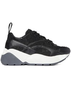 Stella McCartney Eclypse Flower Lace-Up Sneakers - Black