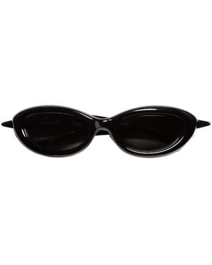 Bottega Veneta Sardine Oval Sunglasses - White